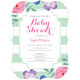 Vintage Flower Baby Shower Invitations Image 4 of 6